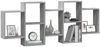 vidaXL Wandregal Grau Sonoma 159x18x65 cm Holzwerkstoff 853214 Bild 3
