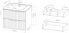 Waschtisch mit Waschbecken Veppenssan 61x47x52 cm Eicheoptik [en. casa] Bild 2
