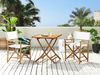 Beliani 'MOLISE' Bistro Set, Bambusholz Heller Holzfarbton Bild 3