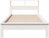 vidaXL Massivholzbett mit Regal ohne Matratze Weiß 90x200 cm Kiefer 855721 Bild 4