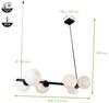 Luce Design Pluto 9110 S6 Nero Pendelleuchte 6-flammig ECO Light Bild 2