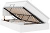 vidaXL Bett mit Stauraum und LED Reinweiß 120 x 200 cm Kunstleder 3371026 Bild 2