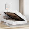 vidaXL Bett mit Stauraum und LED Reinweiß 120 x 200 cm Kunstleder 3371026 Bild 4