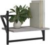 vidaXL Wandregale mit Stangen 2 Stk. Grau Sonoma 40x25x30 cm 836241 Bild 3