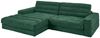 KAWOLA Sofa LANA Ecksofa Cord smaragd Recamiere links 83 x 205 x 296 cm Bild 4
