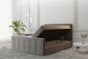 Boxspringbett Schlafzimmerbett MAURO 140x220cm Stoff Soro Grau inkl. Bettkasten Bild 2