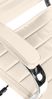 Bürostuhl Ergonomisch MEGAO Schreibtischstuhl Echtleder Höhenverstellbarer Drehstuhl, Arbeitsstuhl mit Armlehne Chefsessel, Computerstuhl 135 kg Creme Bild 3