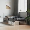 vidaXL Metallbett ohne Matratze mit Kopfteil Weiß 75x190 cm 352358 Bild 4