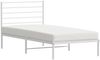 vidaXL Metallbett ohne Matratze mit Kopfteil Weiß 75x190 cm 352358 Bild 5