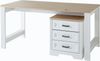 Schreibtisch JASMIN Pinie weiß Nachbildung 160 x 80 cm Bild 3