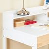 SoBuy FWT106-W Schreibtisch, MDF, Lackiert, Weiß, 100 x 95 x 59 cm Bild 4