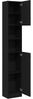 vidaXL Badschrank Schwarz Eichen-Optik 32x25,5x190 cm Holzwerkstoff 862015 Bild 5