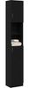 vidaXL Badschrank Schwarz Eichen-Optik 32x25,5x190 cm Holzwerkstoff 862015 Bild 4
