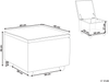 Pouf mit Stauraum FERNDALE Stoff Hellgrau Bild 2