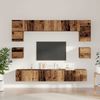 vidaXL TV-Schrankset Wandmontiert 8 pcs Altholz Holzwerkstoff 3393321 Bild 4