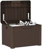 vidaXL Gartentruhe mit Sitzkissen Braun 125 L PP 364212 Bild 4