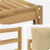 vidaXL Outdoor-Sofagarnitur 9 pcs Weiß und Beige 79 x 79 x 37 cm 3386227 Bild 5