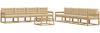 vidaXL Outdoor-Sofagarnitur 9 pcs Weiß und Beige 79 x 79 x 37 cm 3386227 Bild 2