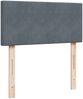 vidaXL Boxspringbett mit Matratze Dunkelgrau 90x190 cm Samt 3287609 Bild 5