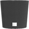 vidaXL Pflanzkübel mit herausnehmbaren Einsatz Anthrazit 15/15,3 L PP 364684 Bild 4