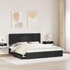 vidaXL Aufbewahrungsbett Schwarz 200 x 200 cm Holzwerkstoff 3412652 Bild 3