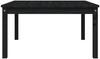 vidaXL Gartentisch Schwarz 82,5x82,5x45 cm Massivholz Kiefer 824124 Bild 5