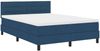 vidaXL Boxspringbett mit Matratze mit LED Blau 140 x 190 cm Stoff 3342134 Bild 2