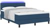 vidaXL Boxspringbett mit Matratze mit LED Blau 140 x 190 cm Stoff 3342134 Bild 3