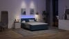 vidaXL Boxspringbett mit Matratze mit LED Blau 140 x 190 cm Stoff 3342134 Bild 5