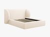 Micadoni Polsterbett Miley Chenille Haga Helles Beige 140x200 Bild 2