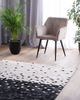 Teppich Leder schwarz-beige 140x200 cm Patchwork ERFELEK Bild 3