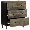 vidaXL Sideboards 2 Stk. Hellgrau 60x33,5x75 cm Massivholz Mango 3310016 Bild 3