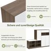 Schuhschrank mit Sitzkissen & verstellbaren Einlegeböden, 140 x 35 x 110 cm, Weiß Bild 2