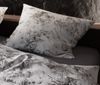 Mako Satin toile de jouy Bettwäsche Rosen anthrazit Garnitur 135x200 + 80x80 Bild 2