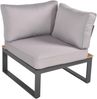 Gartenloungeset GERD 6-tlg - Alu/Kunststoff, Dunkelbraun | Gartenloungeecke Gartenmöbel Set Garten Lounge-Eckgruppe Loungegarnitur Bild 5
