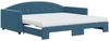 vidaXL Tagesbett Ausziehbar mit Matratzen Blau 100x200 cm Samt 3197331 Bild 2