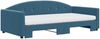 vidaXL Tagesbett Ausziehbar mit Matratzen Blau 100x200 cm Samt 3197331 Bild 3