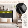 ADWOLT Polsterbett Hydraulisches Stauraumbett LED (Set, 1-tlg, LED-Beleuchtung), 160x200 cm Doppelbett,Kunstleder,Schwarz Bild 4