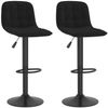 vidaXL Barhocker 2 Stk. Schwarz Samt 333988 Bild 2