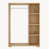 [en. casa] 'Nesbyen' Kleiderschrank, Eichenoptik, 126 x 90 x 30 cm Bild 4