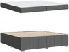 vidaXL Bettrahmen mit Matratze Dunkelgrau 200 x 200 cm Stoff 3398308 Bild 5