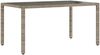 vidaXL Gartentisch mit Glasplatte Grau 150x90x75 cm Poly Rattan 365591 Bild 2