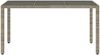 vidaXL Gartentisch mit Glasplatte Grau 150x90x75 cm Poly Rattan 365591 Bild 4