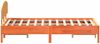 vidaXL Massivholzbett ohne Matratze Wachsbraun 120x200 cm Kiefernholz 3207216 Bild 5