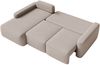 Selsey 'Carnos Mini' Ecksofa mit Schlaffunktion, Ottomane links, Chenille pflegeleicht, Beige Bild 4