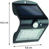 REV Solar LED Butterfly mit Bewegungsmelder 1,5W schwarz Bild 2