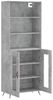 vidaXL Highboard Betongrau 69,5x34x180 cm Holzwerkstoff 3189289 Bild 3