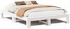vidaXL Massivholzbett ohne Matratze Weiß 140x190 cm Kiefernholz 3308745 Bild 2