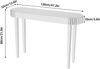 Konsolentisch Silber Spiegelglas 120x32x80cm Glastisch Moderne Bild 2