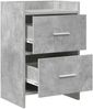 vidaXL Nachttische 2 pcs Betongrau 40 x 30 x 60 cm Holzwerkstoff 8010970 Bild 3